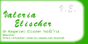valeria elischer business card